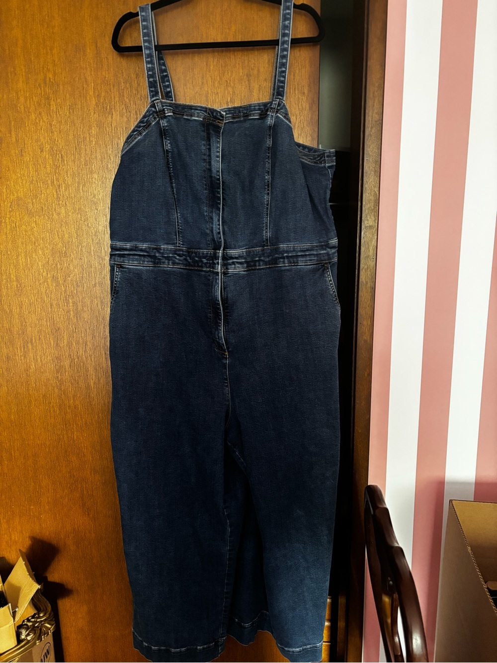 Dark Blue Denim Jumpsuit - Women’s